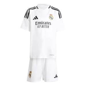 Real Madrid Dětské Domácí Dres Komplet 2024/25 – Krátký Rukáv